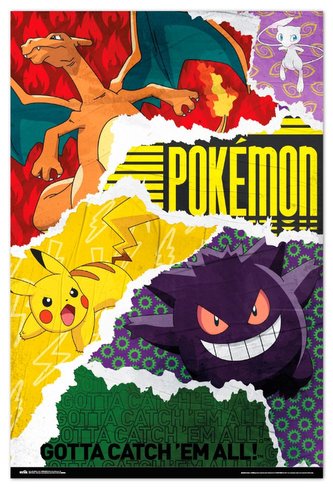 Plakát Pokémon: Gotta Catch Em All (61 x 91,5 cm)