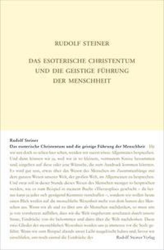 Das esoterische Christentum und die geistige Führung der Menschheit