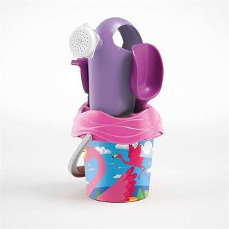 Zestaw do piasku flaming z konewką