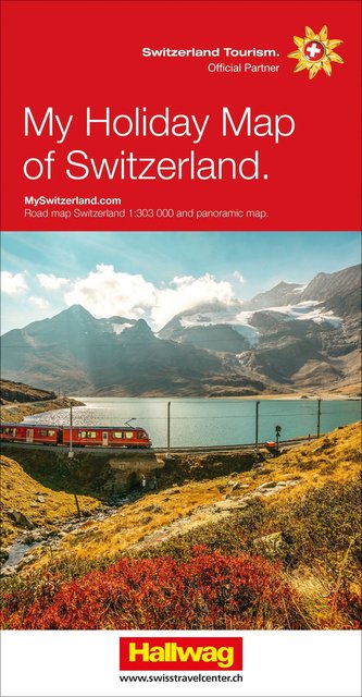 Schweiz Meine Ferienkarte Strassenkarte 1:303 000
