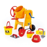 Míchačka a stavbařské doplňky 8ks