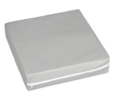 Sedák nepromokavý - světle šedá - 40x40x10 cm - potah na zip