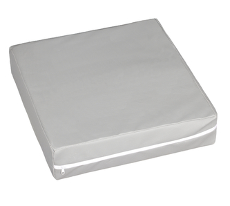 Sedák nepromokavý - světle šedá - 40x40x10 cm - potah na zip