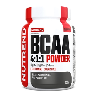 Nutrend BCAA Mega Strong Powder 500 g watermelon (vodní meloun)