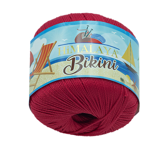 Příze BIKINI - červená - 50g / 165 m