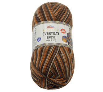 Příze HiMALAYA EVERYDAY EKOSE - hnědá, oranžová - 200g / 330 m