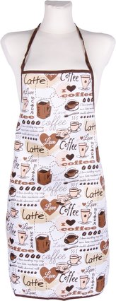 Kuchyňská zástěra COFFEE LOVE hnědá 60x75 cm Essex