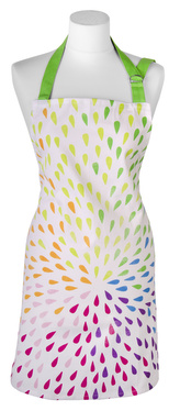 Kuchyňská bavlněná zástěra  JOYFUL zelená 60x75 cm Essex, 100% bavlna