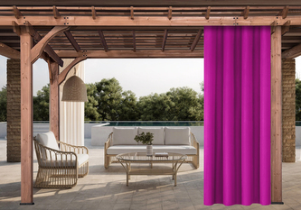 Venkovní zahradní závěs s tunýlkem JAMAICA tmavě růžová 155x280 cm, (cena za 1 kus) MyBestHome