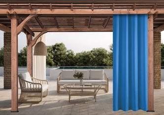 Venkovní zahradní závěs s tunýlkem JAMAICA modrá 155x280 cm, (cena za 1 kus) MyBestHome