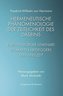 Hermeneutische Phänomenologie der Zeitlichkeit des Daseins