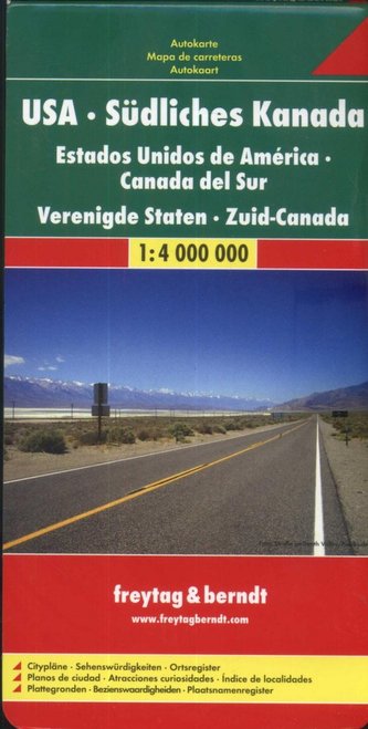 USA Südliches Kanada 1:4 000 000 automapa