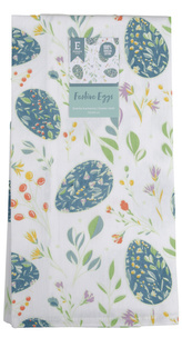 Utěrka bavlněná FESTIVE EGGS zelená 100% bavlna 45x65 cm Essex