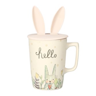 Velikonoční hrnek | EVIE | bílý se silikonovým víčkem | 0,3 l | ES23 957752