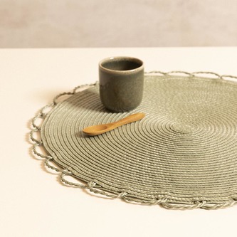 Prostírání | CRAY | kulatá pistáciová | 38 cm | SS22 821856