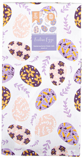 Utěrka bavlněná FESTIVE EGGS fialová 100% bavlna 45x65 cm Essex