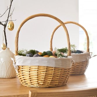 Velikonoční košík | CARELLO | velký proutěný | 30x40 cm | ES23 846965