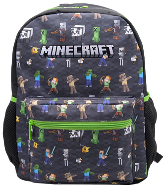 Batoh Minecraft: Characters (objem 17 litrů|31 x 41 x 13 cm) černý polyester