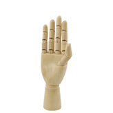 Dřevěná figurka - pravá ruka 10"/ 25 cm