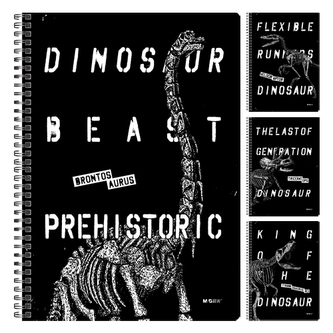 Blok linkovaný se spirálou M&G Dino B5/50 listů