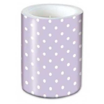 Svíčka Lampion Dots Violet
