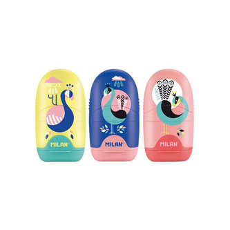 Guma + struhadlo MILAN CAPSULE Copper blister - černá barva