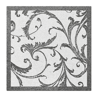 Ubrousky PAW AIRLAID L 40x40cm Subtle Grid Silver