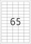 Etikety Top Stick A4/100 ks, 38,1x21,2 mm - 65 etikiet, biele