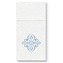 Kapsy na příbory PAW AIRLAID 40x40cm Diamonds Composition Light Blue, 25 ks/bal
