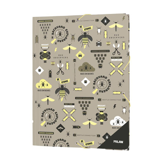 Desky s gumičkou MILAN A4, Be Atomic