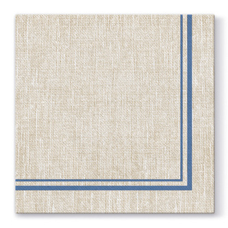 Ubrousky PAW AIRLAID L 40x40cm Natural Frame Navy Blue