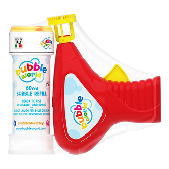 Bublifuk DULCOP 60 ml s pistolí na výrobu bublin, Bubble Gun