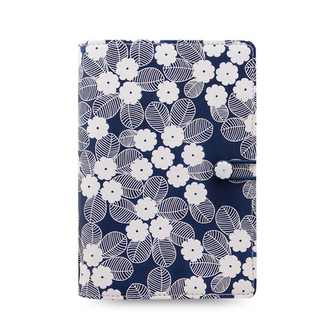 Diář Filofax Impressions Flowers - modro bílý, osobní