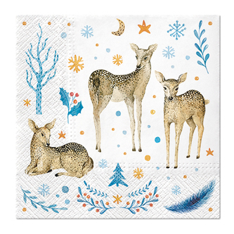 Ubrousky TaT 33x33cm Reindeer Family