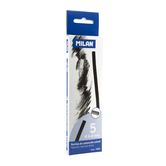 Uhlík přírodní MILAN  6-8mm, 5ks