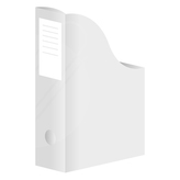 Stojan na časopisy A4 karton. Bílý