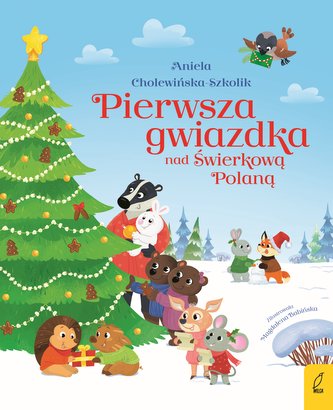 Pierwsza gwiazdka nad świerkową polaną