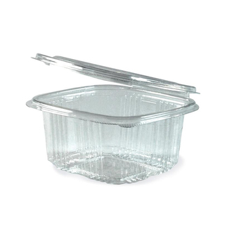 Miska hranatá průhledná s víčkem 500 ml / 50 ks /