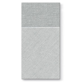 Kapsy na příbory PAW AIRLAID 40x40cm Bamberg Grey, 25 ks/bal