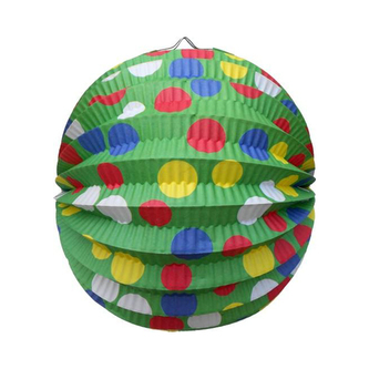 Lampion kulatý, zelený 24 cm