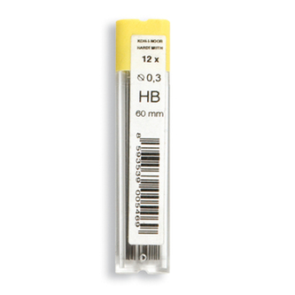 KOH-I-NOOR Tuhy do pentelky 0,3mm HB