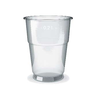 Pohár z PET 0,2 l (O 78 mm) [50 ks]