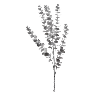 Dekorace - Eukalyptové větvičky 90 cm, stříbrné / 1ks