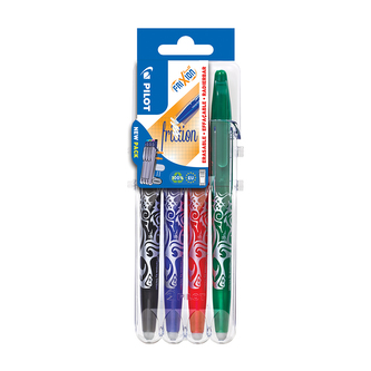Roller gumovací PILOT Frixion Ball 0,7 mm, Set2Go Basic sada 4 ks