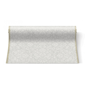 Středový pás AIRLAID 40cm x 24m Rococo White