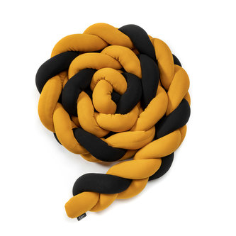 ESECO Pletený mantinel 360 cm Black + Mustard