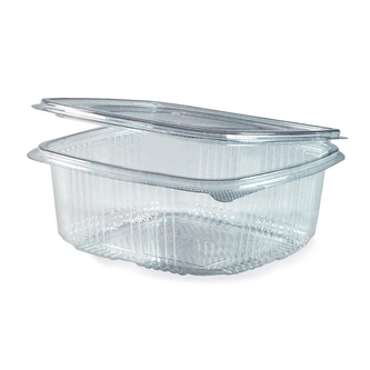 Miska hranatá průhledná s víčkem 1000 ml / 50ks /