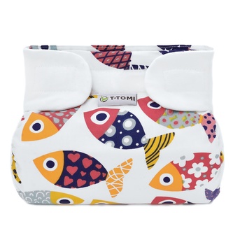 T-TOMI Ortopedické abdukční kalhotky PLUS - suchý zip Fun fish (5-9kg)