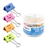 Klip Binder M&G - barevný Smile (32 mm), 24 ks