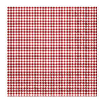 Ubrousky PAW L 33x33cm Petit Check red
